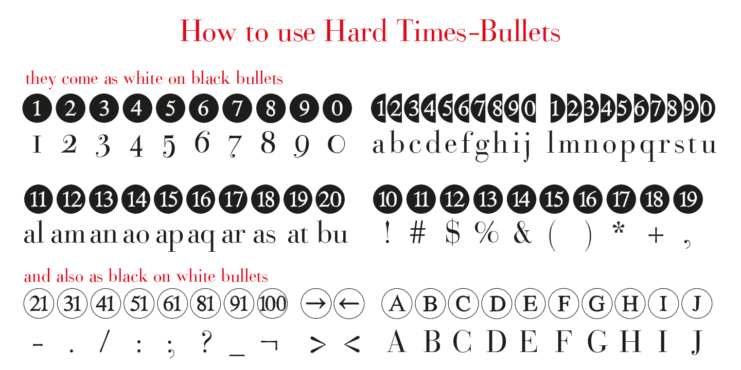 Example font Bullets #6